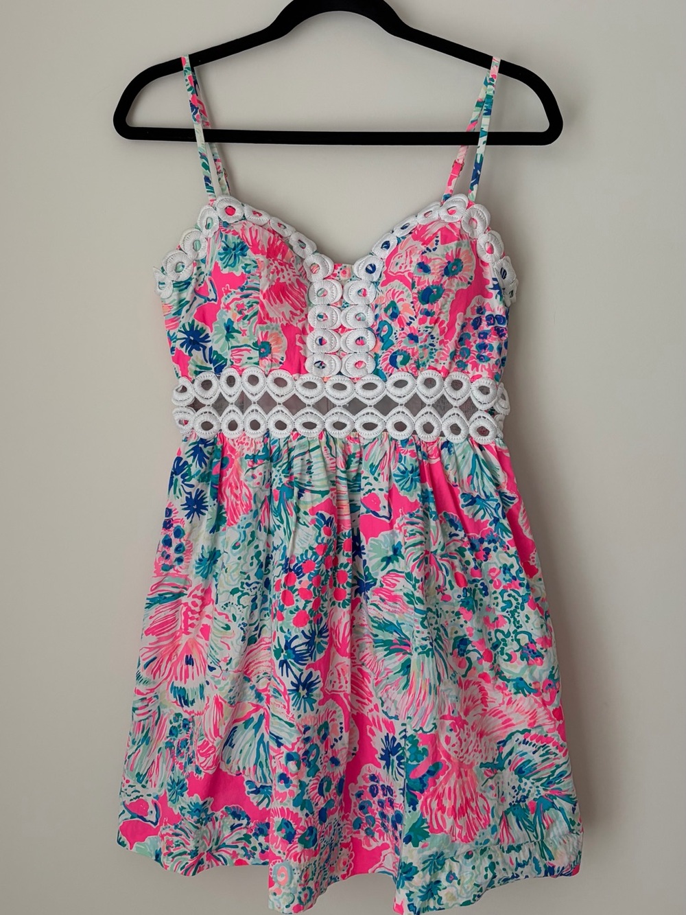 Lilly Pulitzer Tiki Pink Gypsea Rika dress with waist cutout HOLY GRAIL 🦄 SZ 4